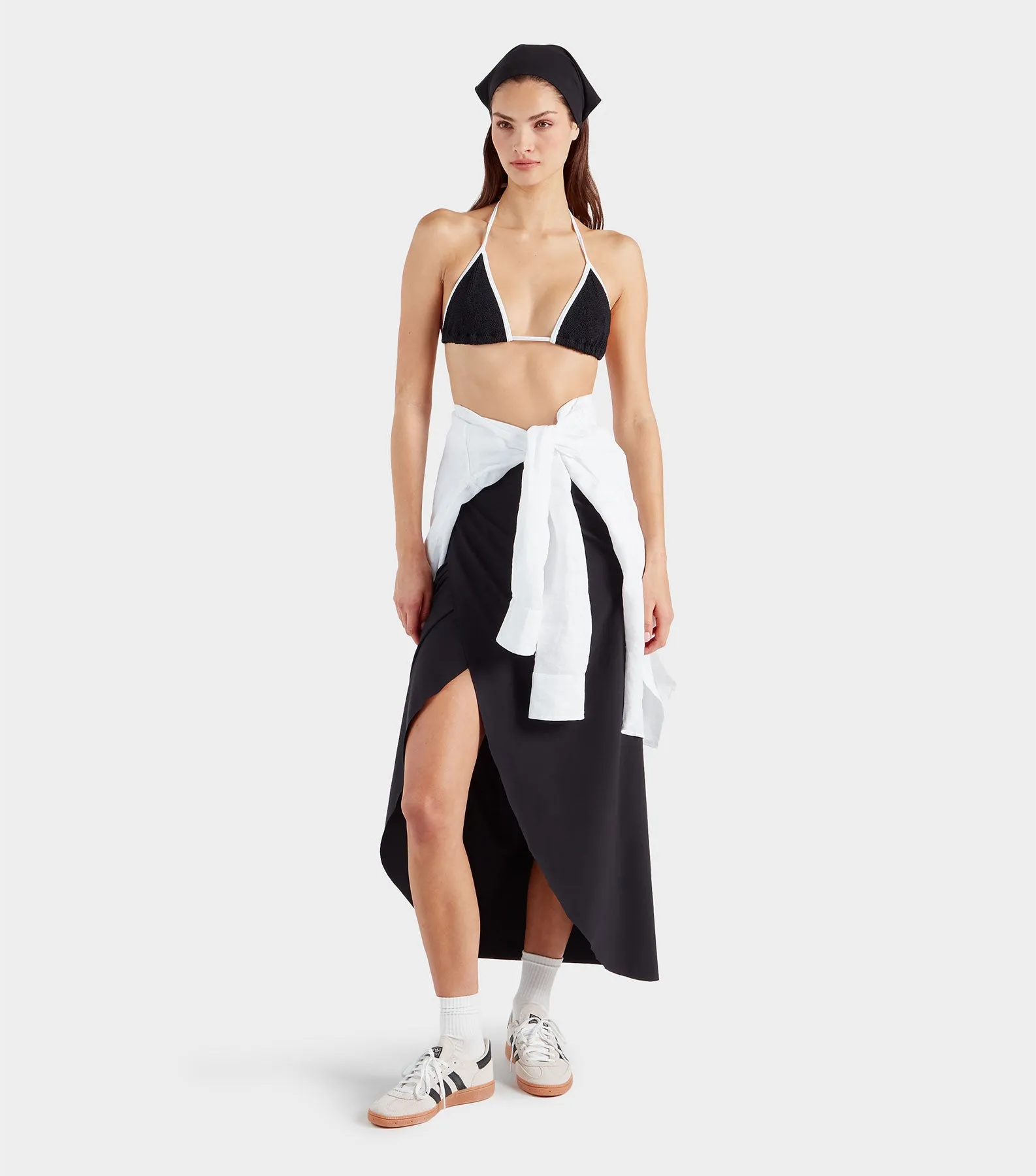 Long UPF 50  Sarong - Black