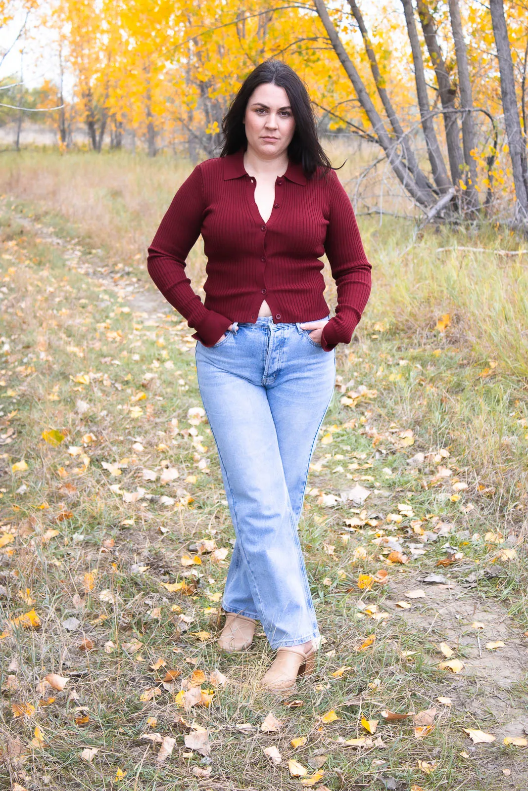 Loretta Collared Cardigan