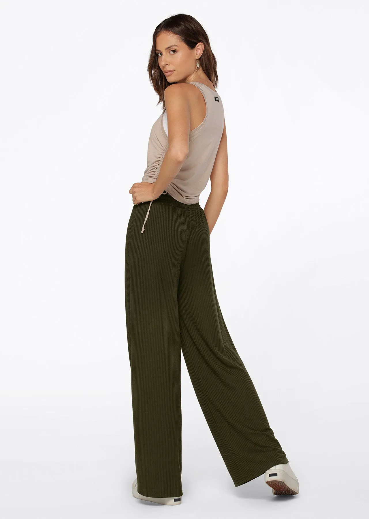 Lorna Jane Drawstring Active Tank - Off-White