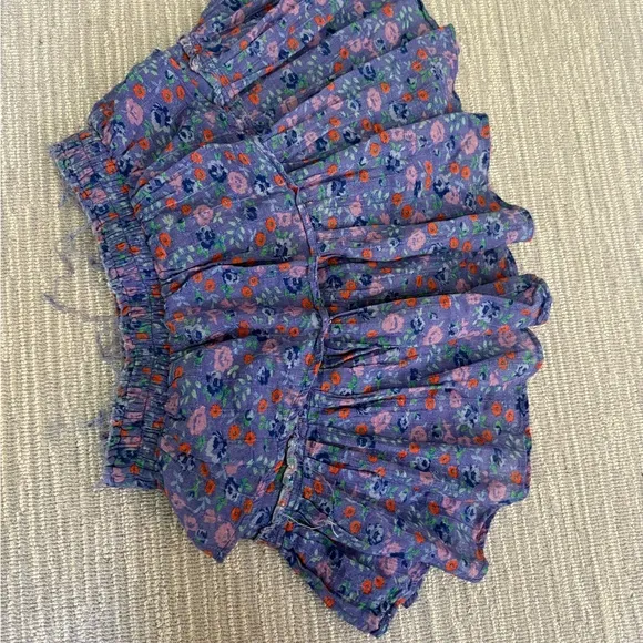 Loveshackfancy Ruffle Mini Skirt XS