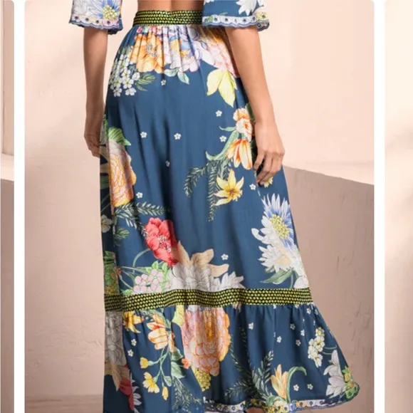 Maaji // Romantica Dolly Long Skirt // (M - Floral Pink Combo) *NWT*