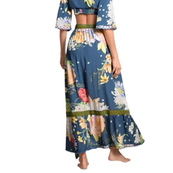 Maaji // Romantica Dolly Long Skirt // (M - Floral Pink Combo) *NWT*