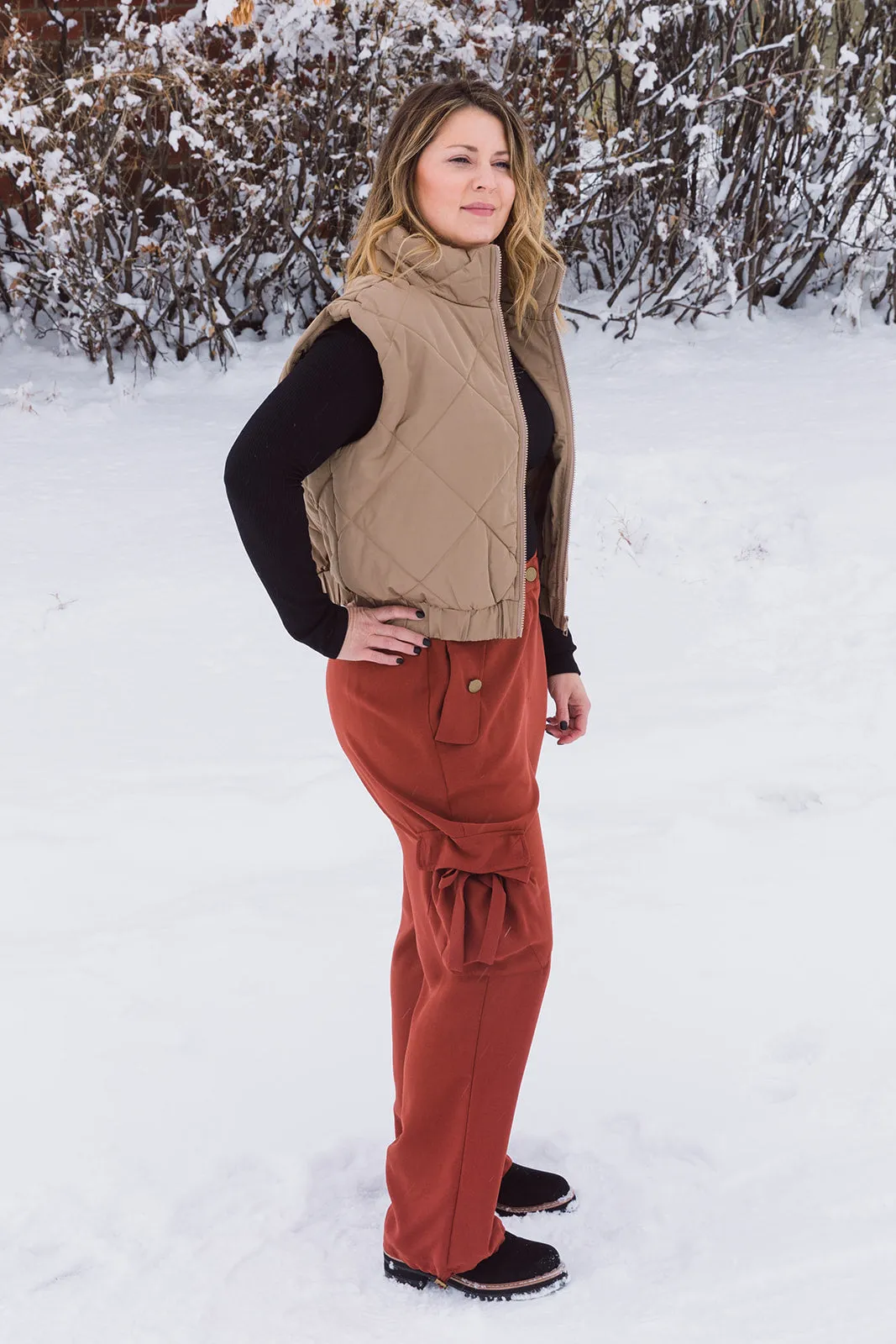 Magnolia Quilted Satin Vest
