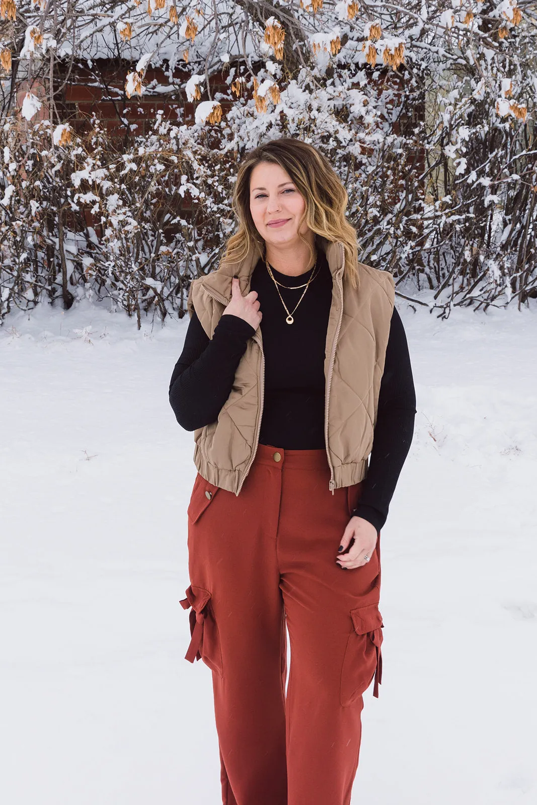 Magnolia Quilted Satin Vest