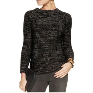 Maje Korinthe Metallic Knit Wool Alpaca Blend Sweater Size 2, Medium