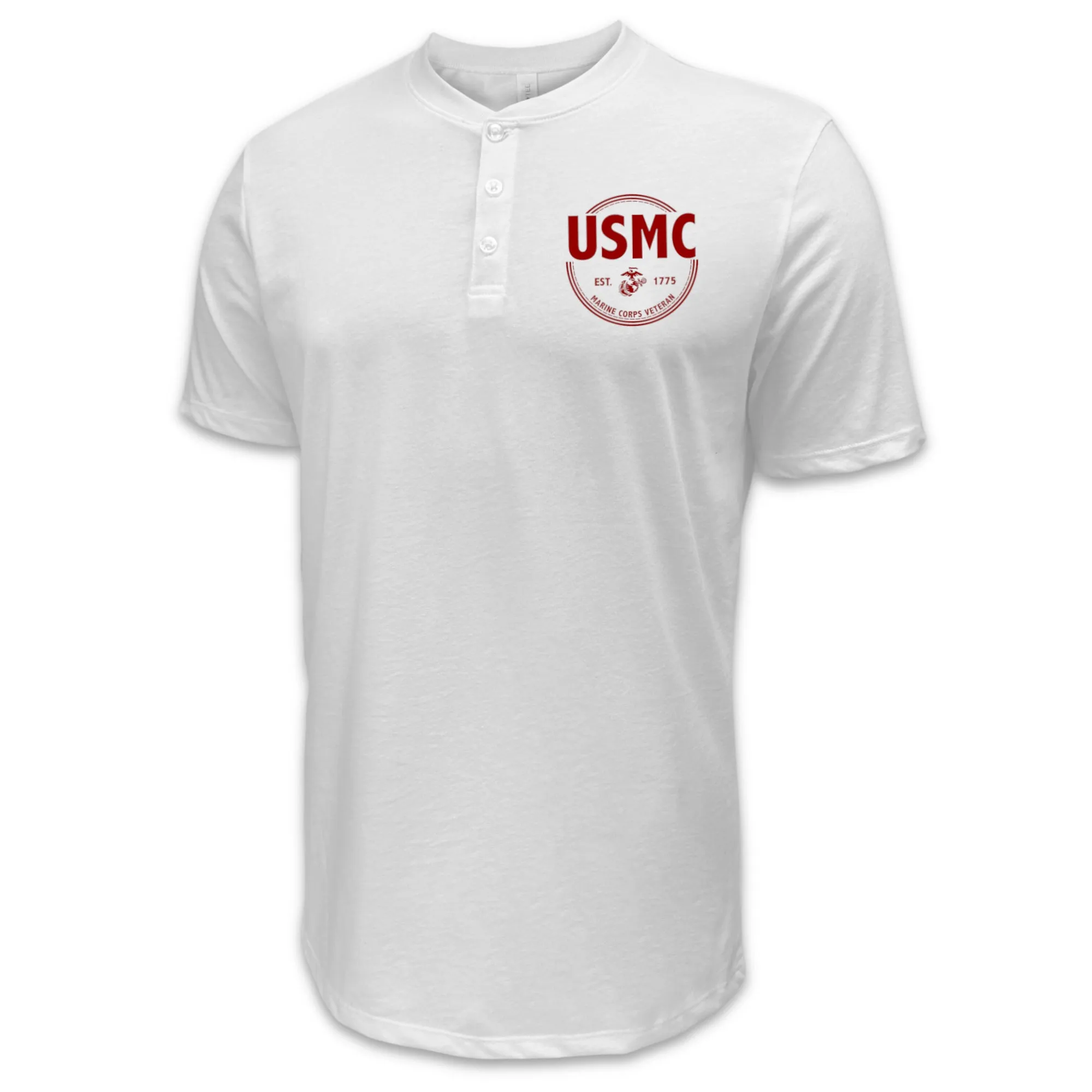 Marines Veteran Mens Henley T-Shirt