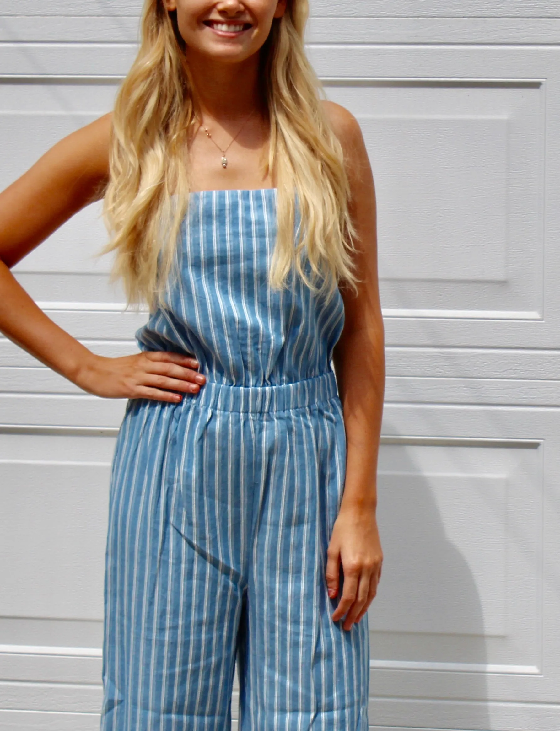 MARJORIE STRIPPED JUMP SUIT