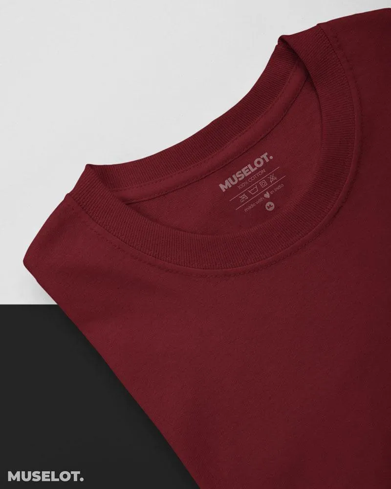 Maroon t shirt full sleeve