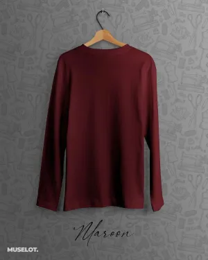Maroon t shirt full sleeve