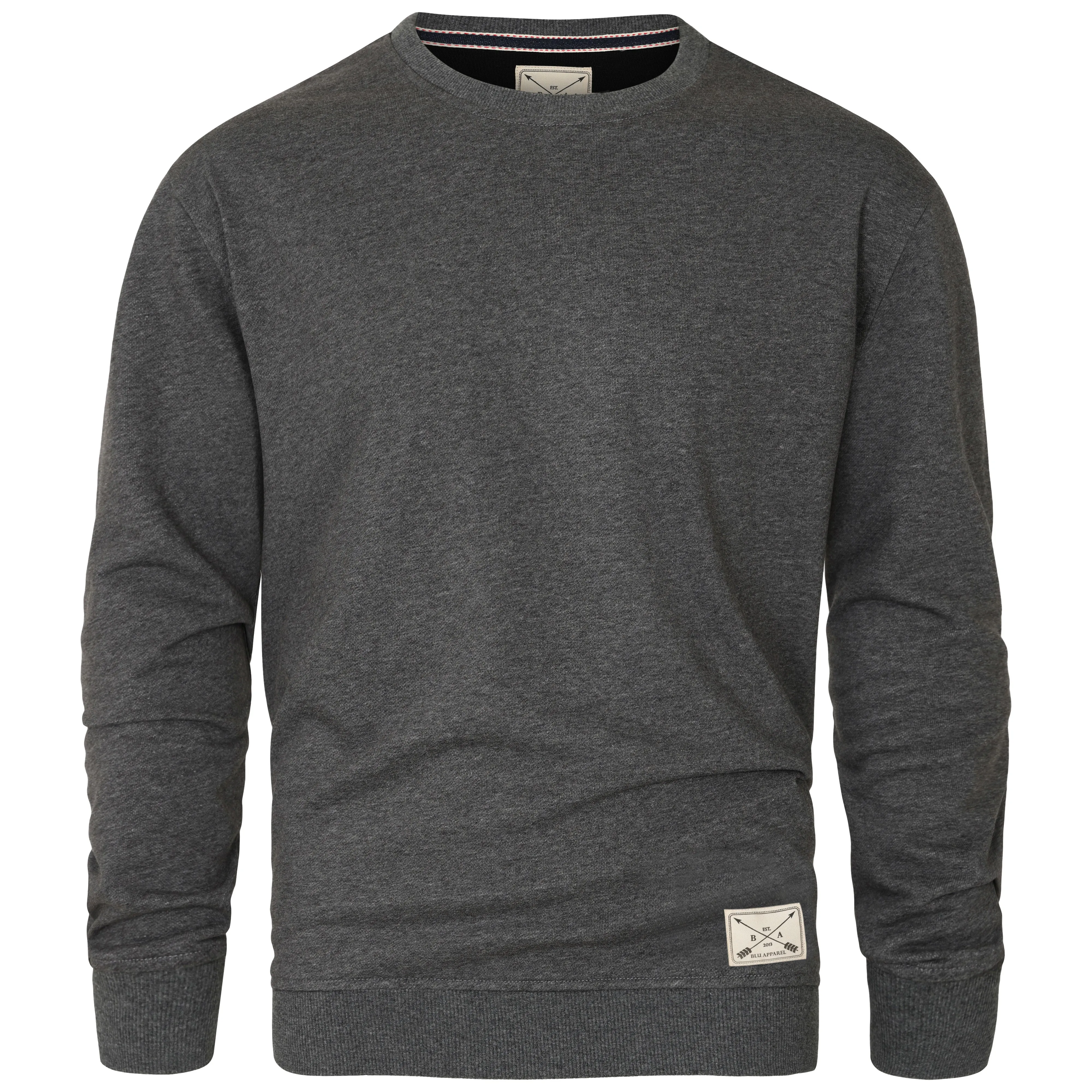 Men's Premium Cotton Crew Neck Sweater - Rust