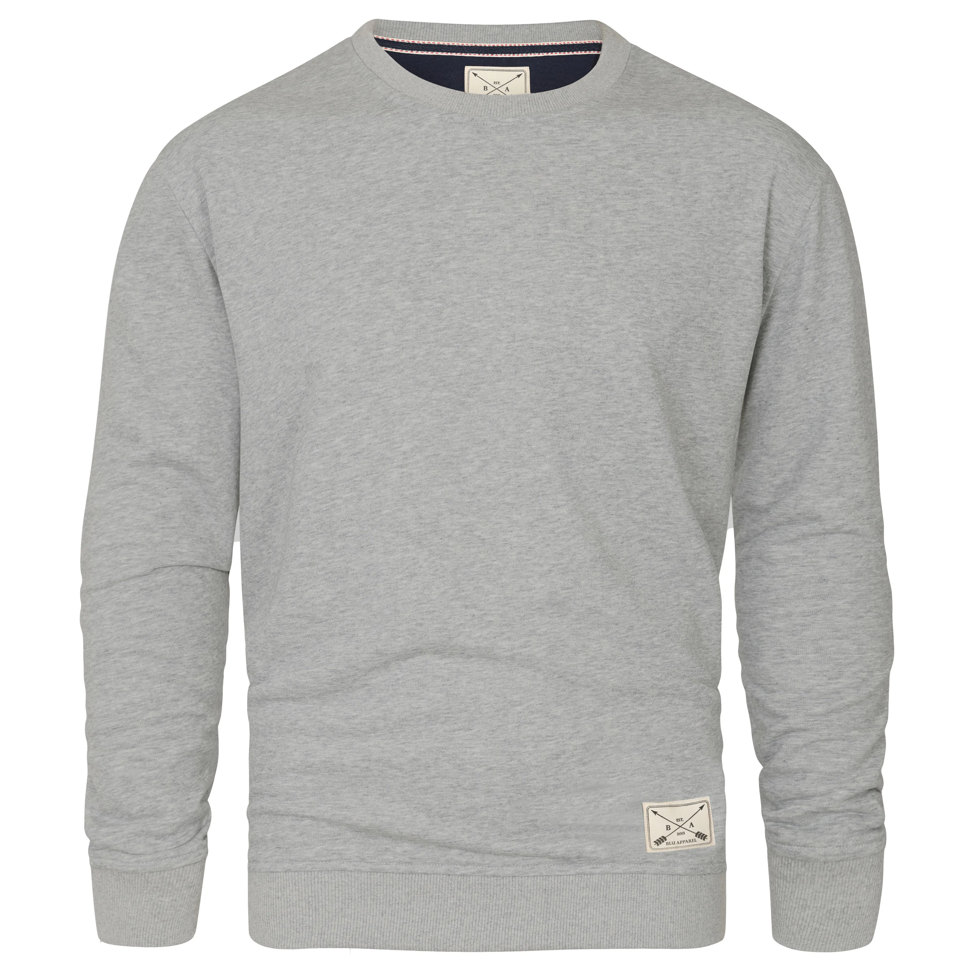 Men's Premium Cotton Crew Neck Sweater - Rust