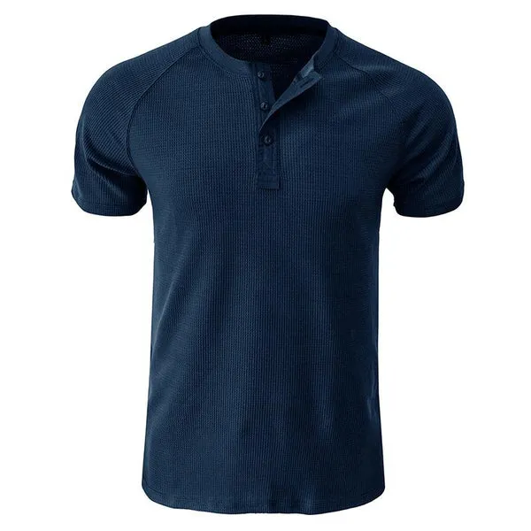 MEN'S TOUGH GUY SHORT SLEEVE HENLEY T-SHIRT