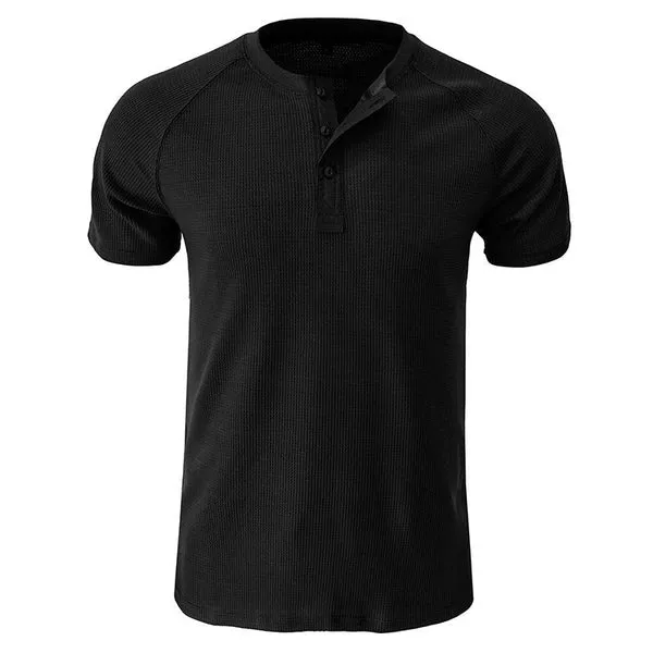 MEN'S TOUGH GUY SHORT SLEEVE HENLEY T-SHIRT