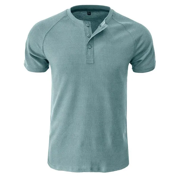 MEN'S TOUGH GUY SHORT SLEEVE HENLEY T-SHIRT