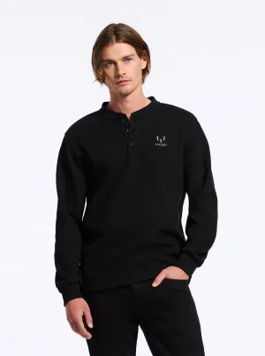 MESSI HENLEY LONG SLEEVE KNIT SHIRT