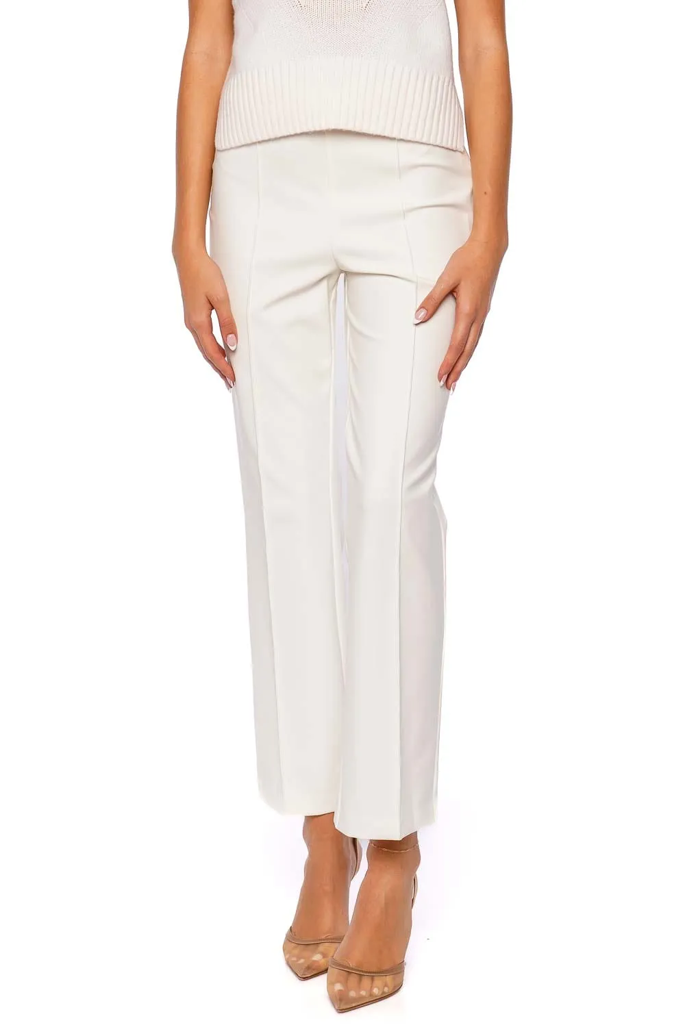 Michelle Ivory Cropped Pant