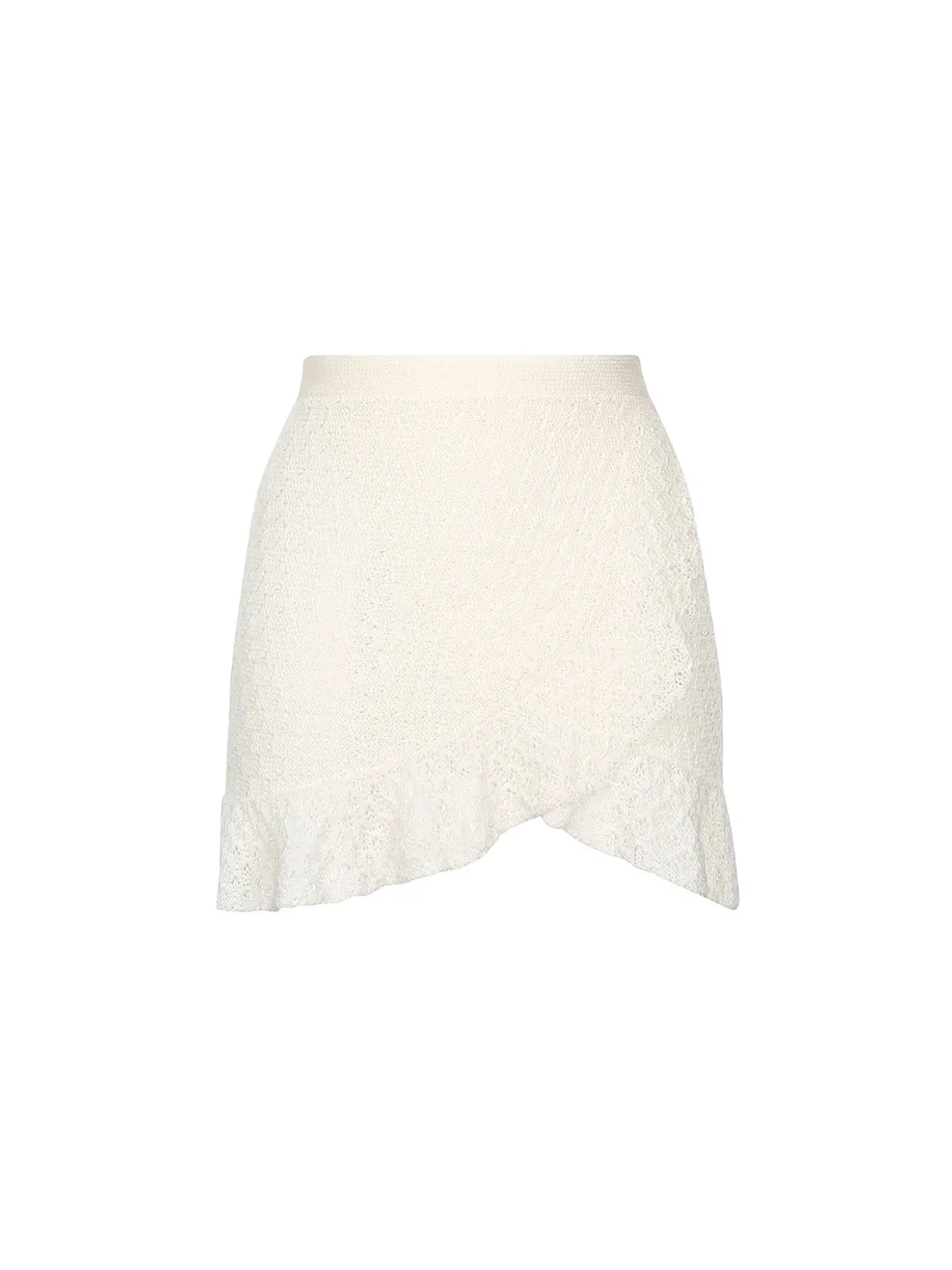 Mini Skirt Crochet Ivory