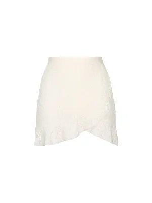 Mini Skirt Crochet Ivory
