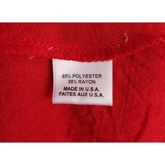 Misa Los Angeles Tiered Mini Skirt Size M Red Bow Accent