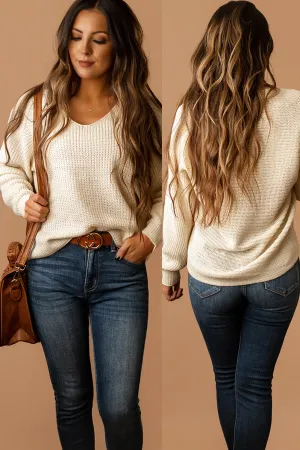 Missing Nothing Knit Sweater (Ivory)