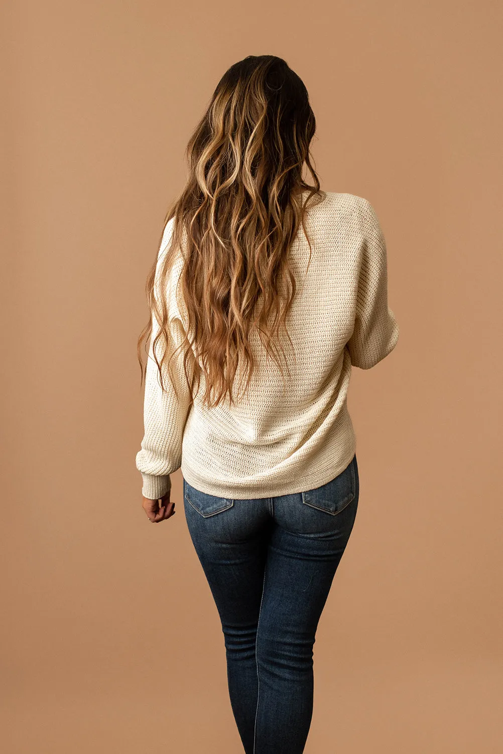 Missing Nothing Knit Sweater (Ivory)