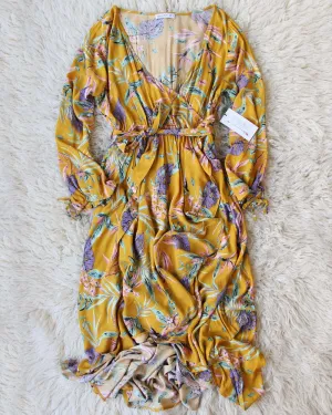 Monstera Leaf Maxi Dress