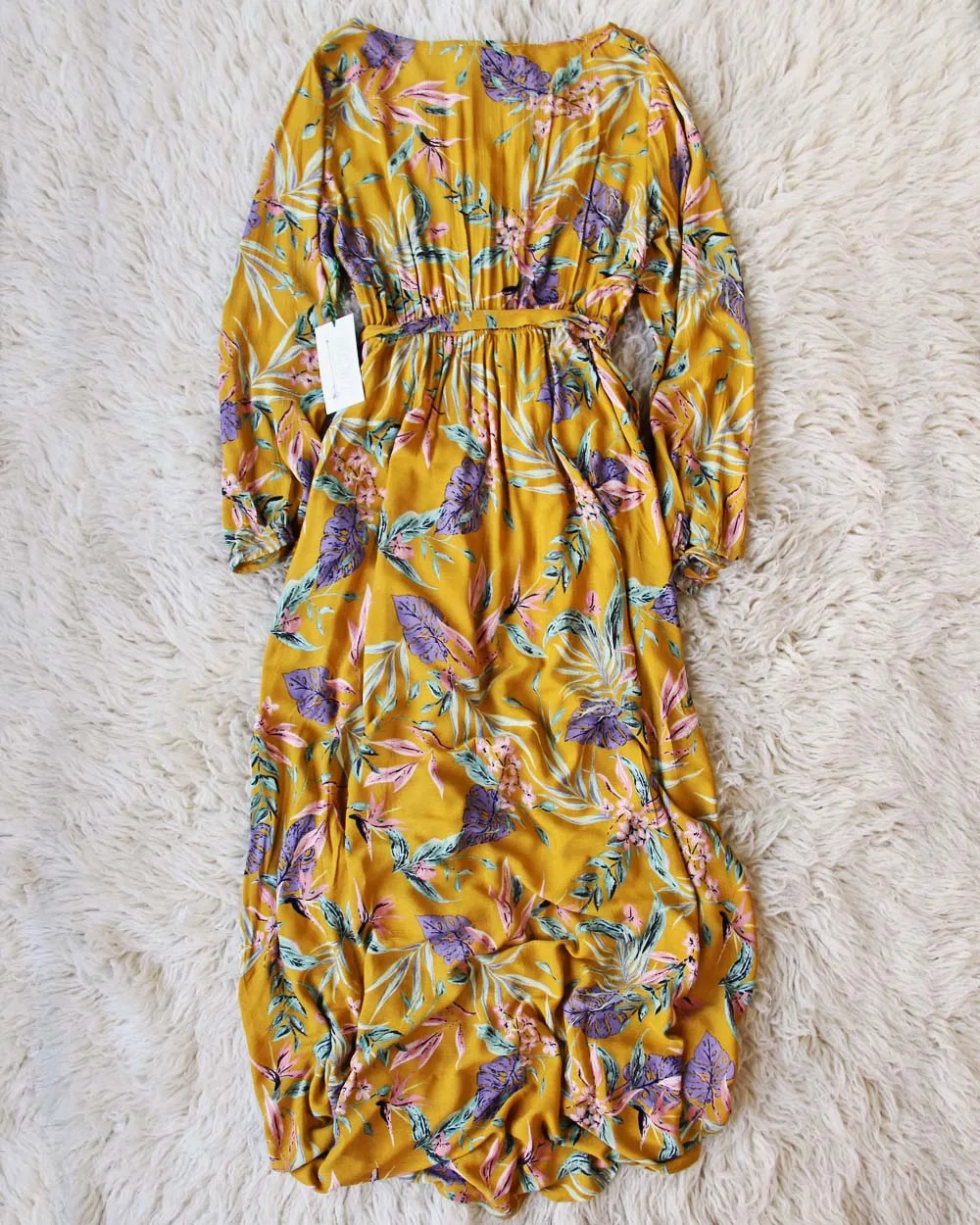 Monstera Leaf Maxi Dress