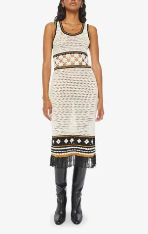 Mother The Frayed Edge Dress - Sand Dune