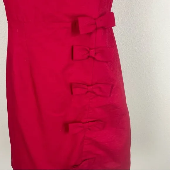 Moulinette Soeurs Red Sleeveless Cascading Bow Dress 10