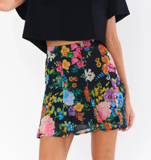 MUMU Skater Mini Skirt