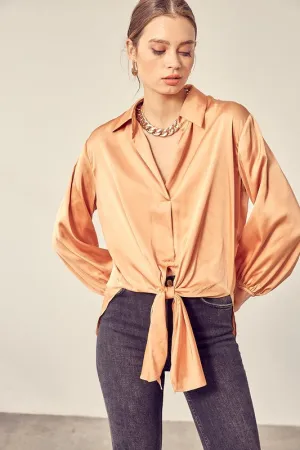 Mustard Seed Junior FRONT TIE SHIRT