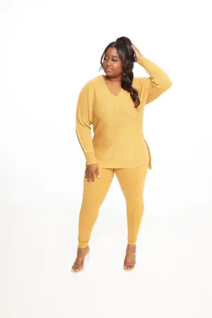 Mustard Sweater Set
