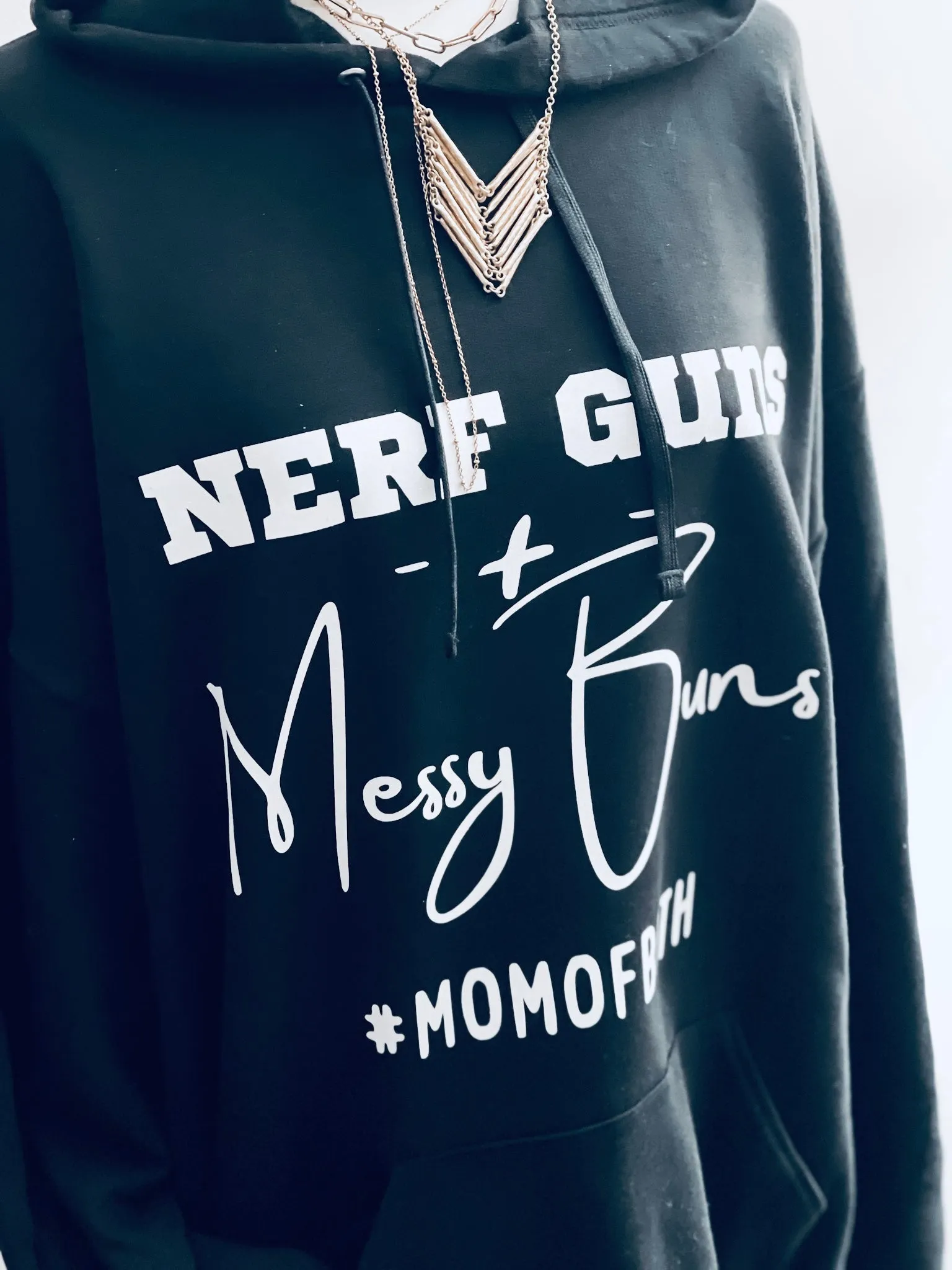 NERF GUNS   Messy Buns Hoodie