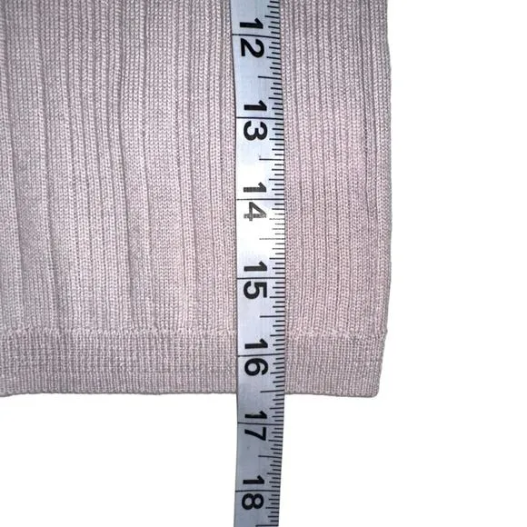 NEW ATM Anthony Thomas Melillo Merino Wool Ribbed Mini Skirt SMALL