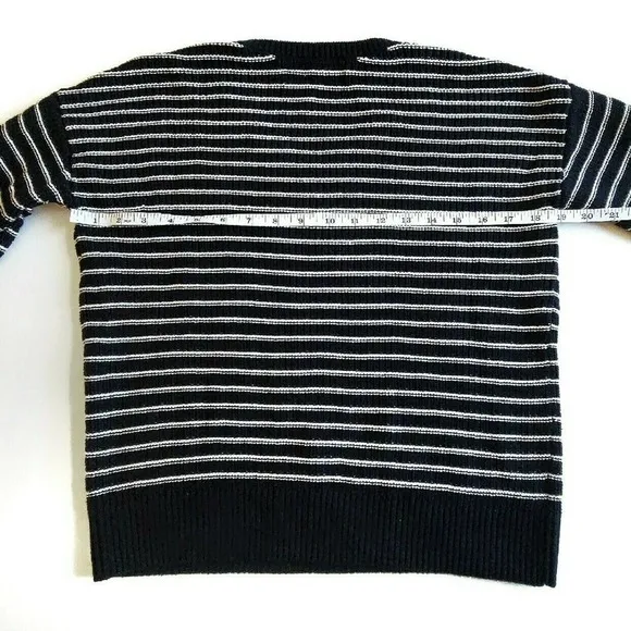 New Cotton Loft V-Neck Sweater XS Navy Knit