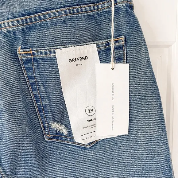 NEW GRLFRND EVA A-FRAME GUSSET DENIM SKIRT WALK THIS WAY