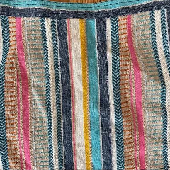 NEW |Raga Anthropologie Boho Marieh Mini Skirt Stripes Pockets‎ Buttons Small