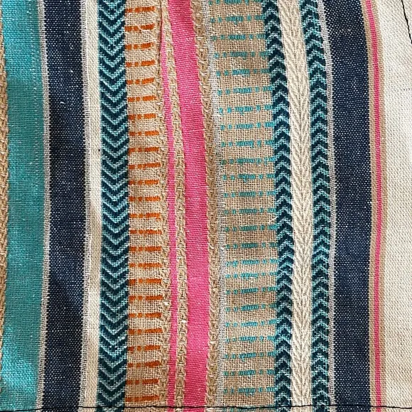 NEW |Raga Anthropologie Boho Marieh Mini Skirt Stripes Pockets‎ Buttons Small