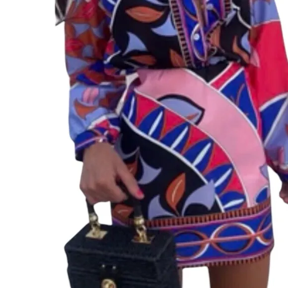 New Zara Mini Skirt Bright Hues Sexy Date Night BLOGGER FAV - Viral