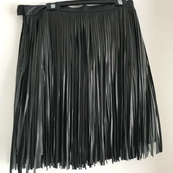 nphilanthropy vegan fringe skirt