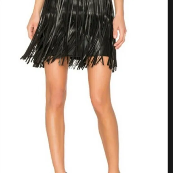 nphilanthropy vegan fringe skirt