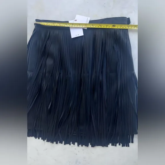 nphilanthropy vegan fringe skirt