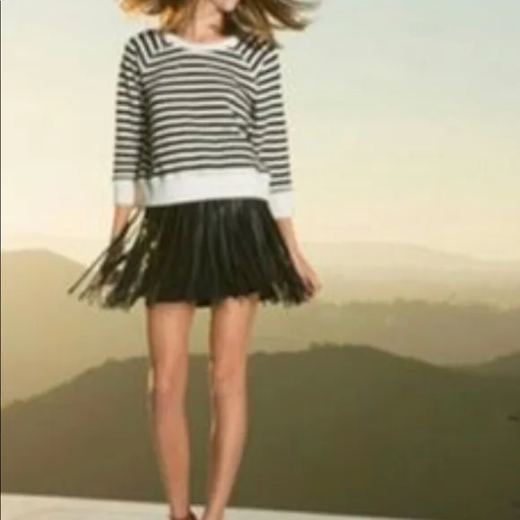 nphilanthropy vegan fringe skirt