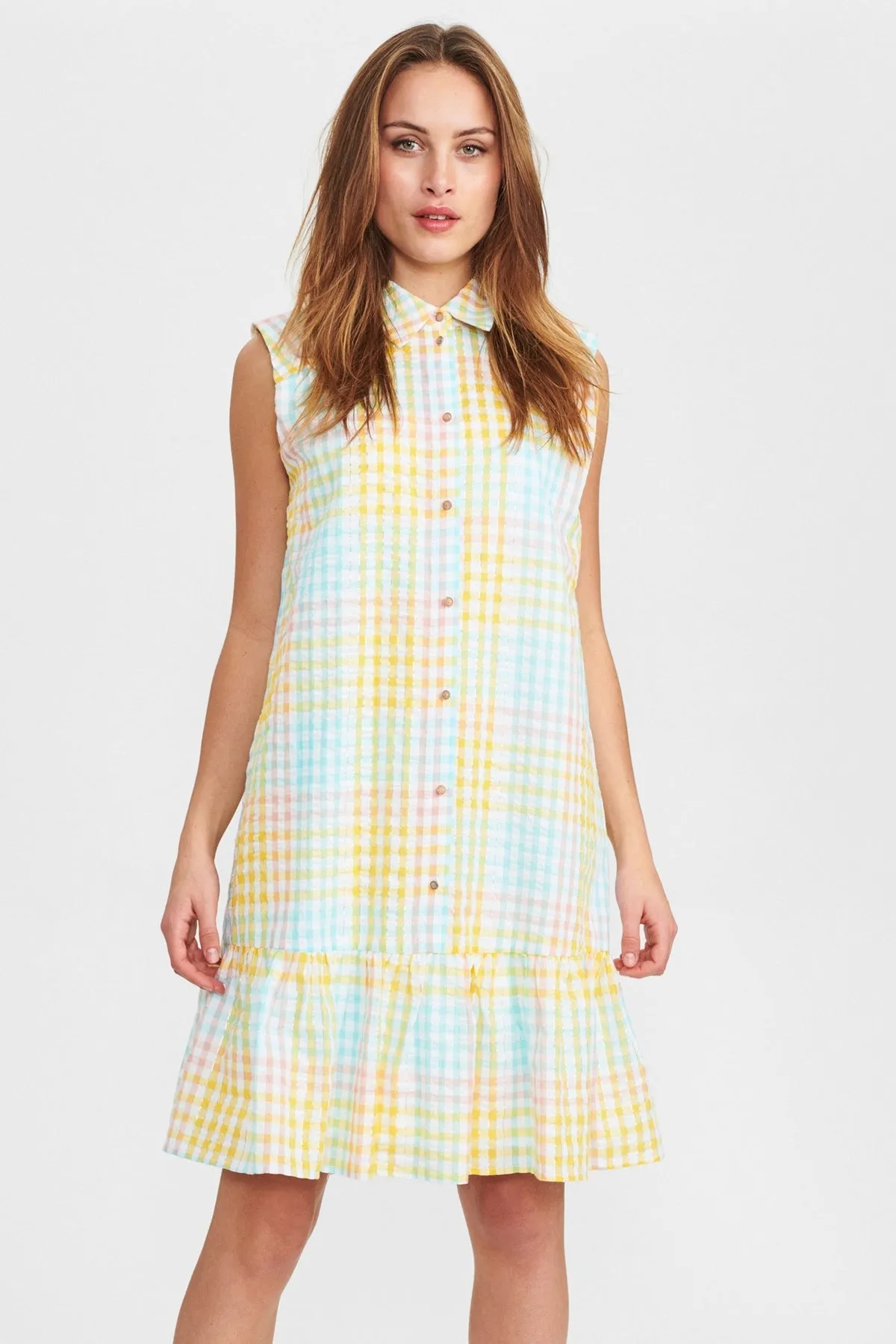 Numph Lissy Dress in Cloud Dancer