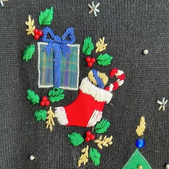 Nutcracker Holiday Time Black and Red Christmas Sweater