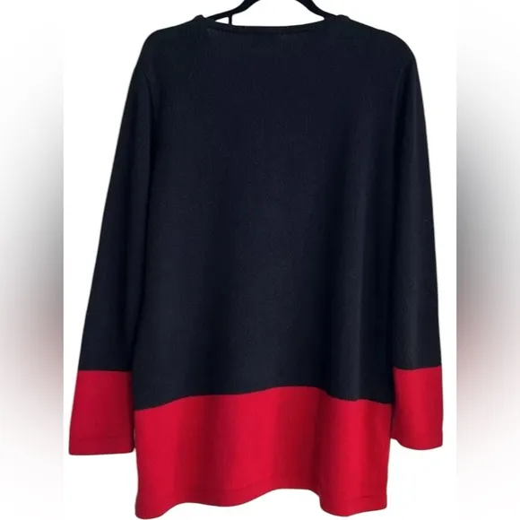Nutcracker Holiday Time Black and Red Christmas Sweater