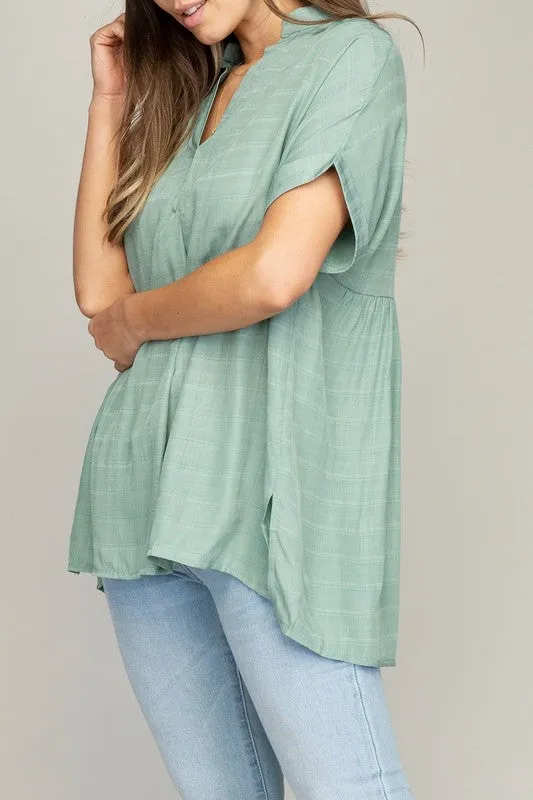 Nuvi Apparel Henley neck shirt