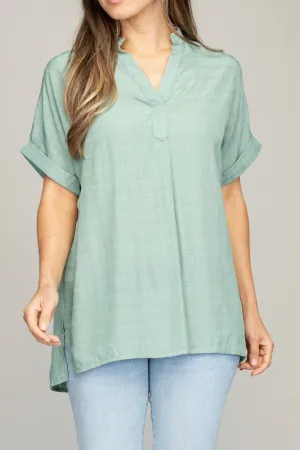 Nuvi Apparel Henley neck shirt