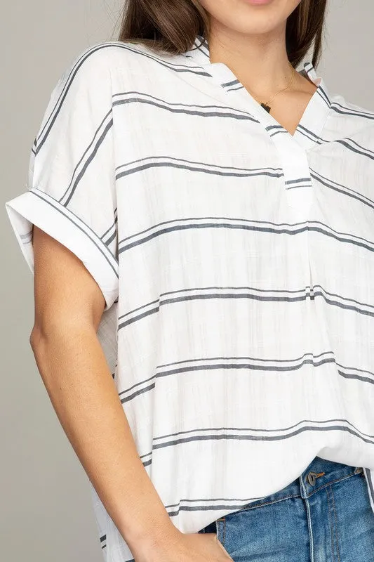 Nuvi Apparel Henley neck shirt