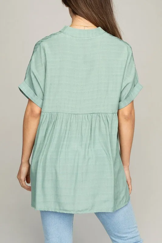 Nuvi Apparel Henley neck shirt